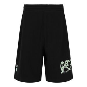 Givenchy Logo-Print Boxy Shorts Black Mens
